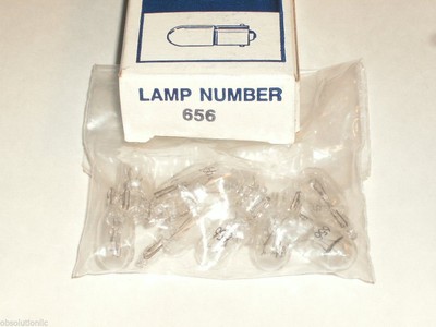QUANTITY 10: Miniature Lamp/Light /Bulb 656 28V T3 1/4