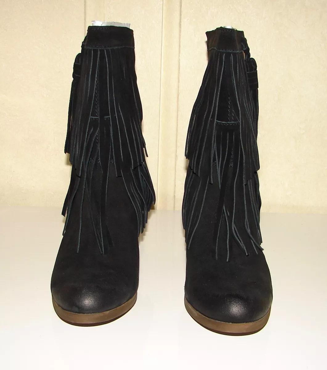 Ralph lauren fringe boots hotsell