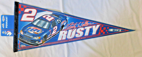 Rusty Wallace Wimpel volle Größe 30"" WinCraft Design #605/5000 Neu