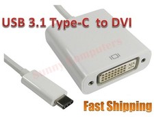 USB-C Type C Male to DVI Female Adapter 4K For Dell Inspiron 5625 7420 7425 5420