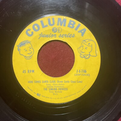 Here Comes Santa Claus/I Saw Three Ships 45RPM/Columbia Records 17-746