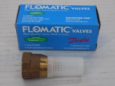NEW!!! Flomatic 5820E 1/2" 60SE Enviro Foot Valve, Polyethylene Strainer