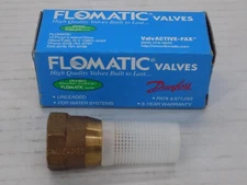 NEW!!! Flomatic 5820E 1/2" 60SE Enviro Foot Valve, Polyethylene Strainer