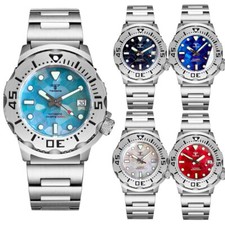 20ATM 42mm Tandorio Blue Black Dial Monster Japan NH36A date Automatic Men Watch
