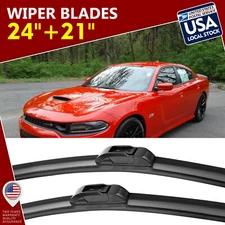 24"+21" Premium Quality All Season Beam Windshield Front Wiper Blades (Set of 2)