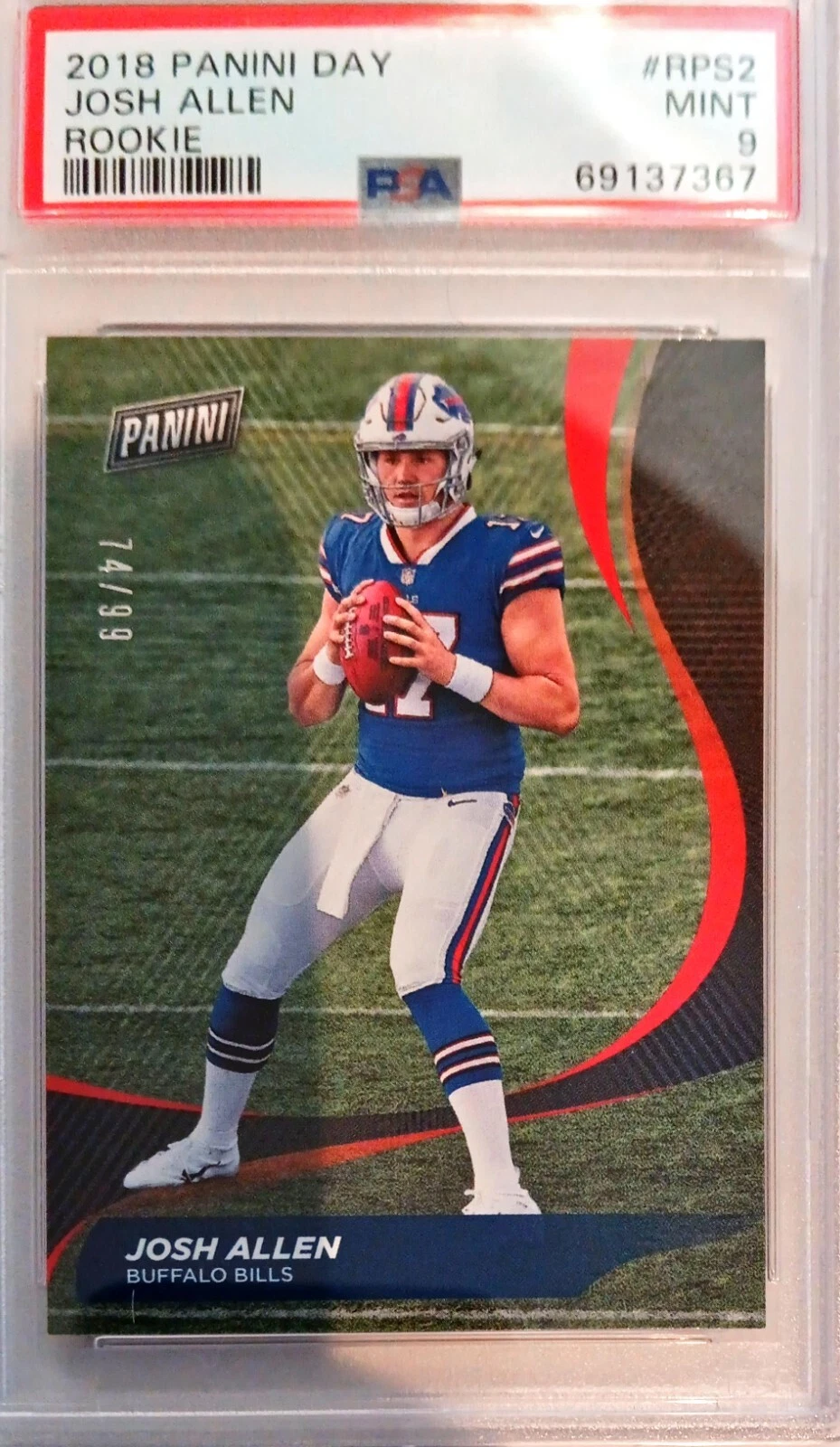 Josh Allen Panini Day #RPS2 Rookie