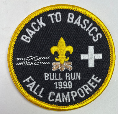 1999 Bull Run Fall Camporee Back To Basics Boy Scouts BSA Patch H1
