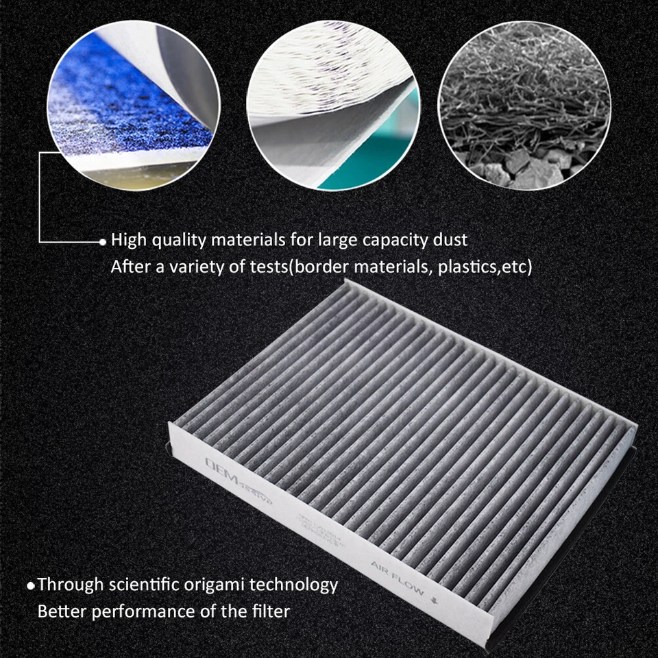 Filtro de ar de pólen de cabine para Ford Focus Escape C- Max Transit Connect Lincoln MKC - Imagem 2 de 4