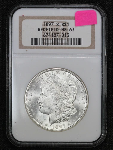 1897-S Morgan Dollar Redfield Collection NGC MS-63 4HBQ
