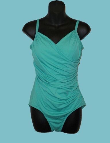 Jantzen Women's One Piece Swimsuit Seafoam Tides NEW with Tag Sz 10 USA Seller
