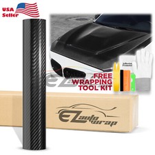 5d Carbon Fiber Black High Gloss Glossy Auto Vinyl Wrap Sticker Decal Sheet Film