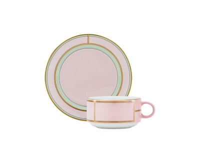 Ginori 1735 Diva - Tasse Teetasse mit Untertasse Diva Pink Richard Ginori