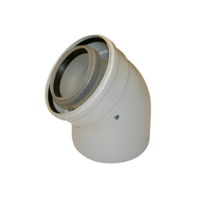 Worcester Greenstar 45 Grad 80/125 mm Abgasbogen Bogen 7719003665