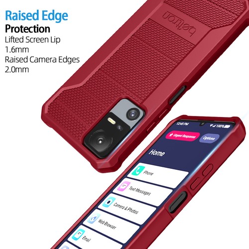 BELTRON Lively Jitterbug Smart 4 Slim Protective Grip Case (TCL 40XL / Smart4) - Picture 26 of 36