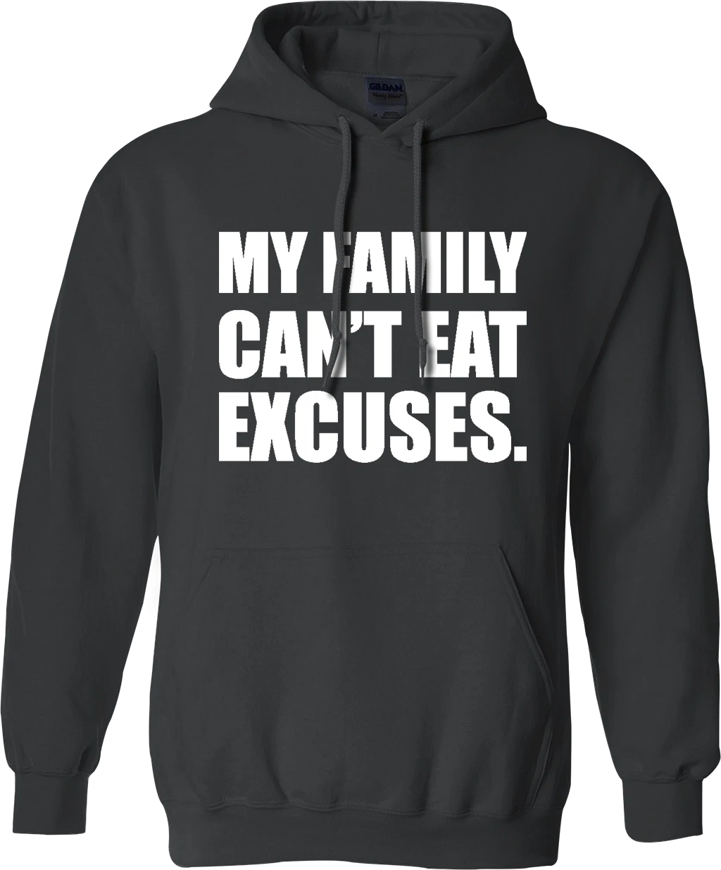 RHUDE Felpa con cappuccio la mia famiglia non può mangiare sc famiglia sarcastica maleducata offensiva scherzo regali