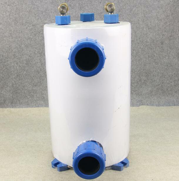 Titanium barrel heat exchanger 1.0HP seafood tank fish tank titanium drum  evap | eBay