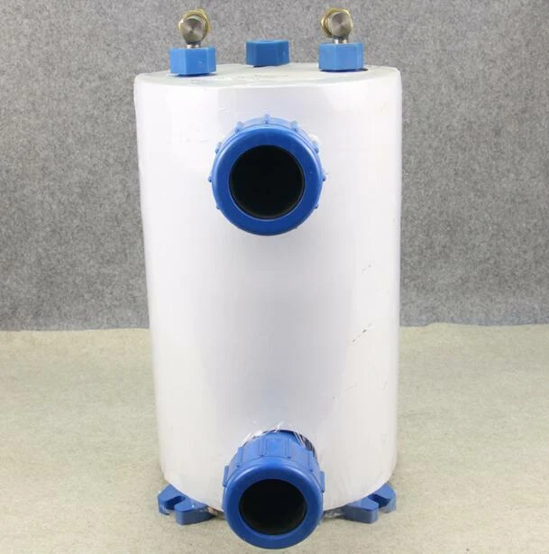 Titanium barrel heat exchanger 1.0HP seafood tank fish tank titanium drum  evap | eBay