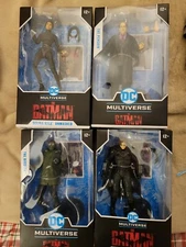 DC Multiverse Batman Movie The Penguin Batman unmasked Selina unmasked Riddler