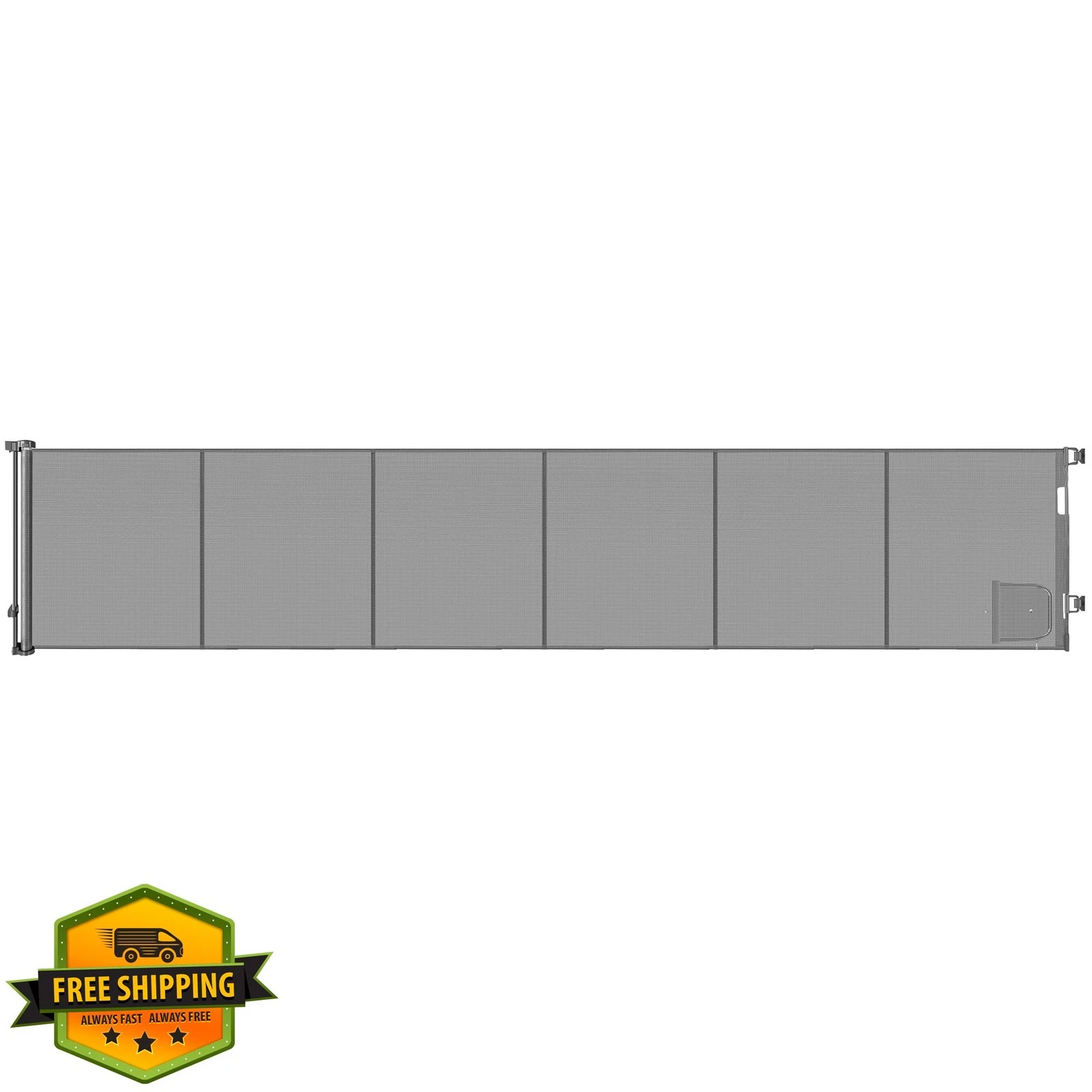 Reinforced 150 Inch Extra Wide Dog Gate with Cat Door 12.5 Ft Extra Long Baby...