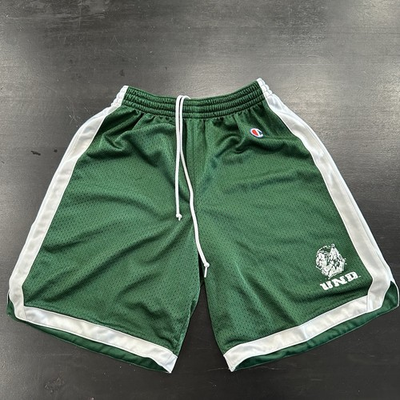 #ad #ad VTG UND Fighting Sioux Green YOUTH Athletic Shorts Large Champion 90’s Hockey $21.00