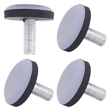 M&ouml;belgleiter mit Gewinde M6 4X Teflongleiter PTFE Stellf&uuml;&szlig;e Gewindegleiter