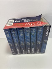 Sony Audio Cassettes HF High Fidelity 90 Minute Blank Recording Pack Of 7