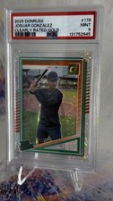 PSA 9 FOTL 2025  Donruss - Clearly Rated GOLD! Josuar Gonzalez #178 #/d 10/10!