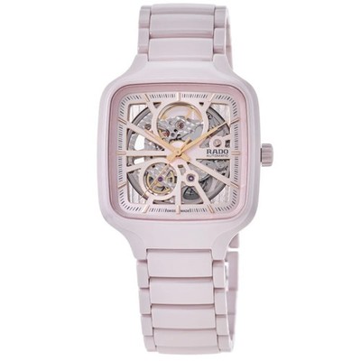 New Rado True Square Automatic Open Heart Pink Dial Women's Watch R27123012