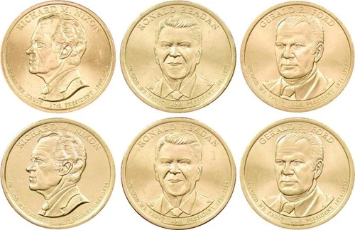 2016 P&D Presidential Dollar 6 Coin Set Uncirculated Mint State