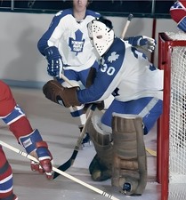 HOCKEY  PHOTO PRINT  NHL TORONTO MAPLE LEAF JACQUES PLANTE  GOALIE 
