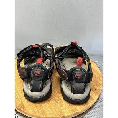 Timberland Hiking Sandals Mens 9M Brown Leather 65190 Adjustable Strap Outdoor Timberland Hiking Sandals Mens 9M Brown Leather 65190  main image 4