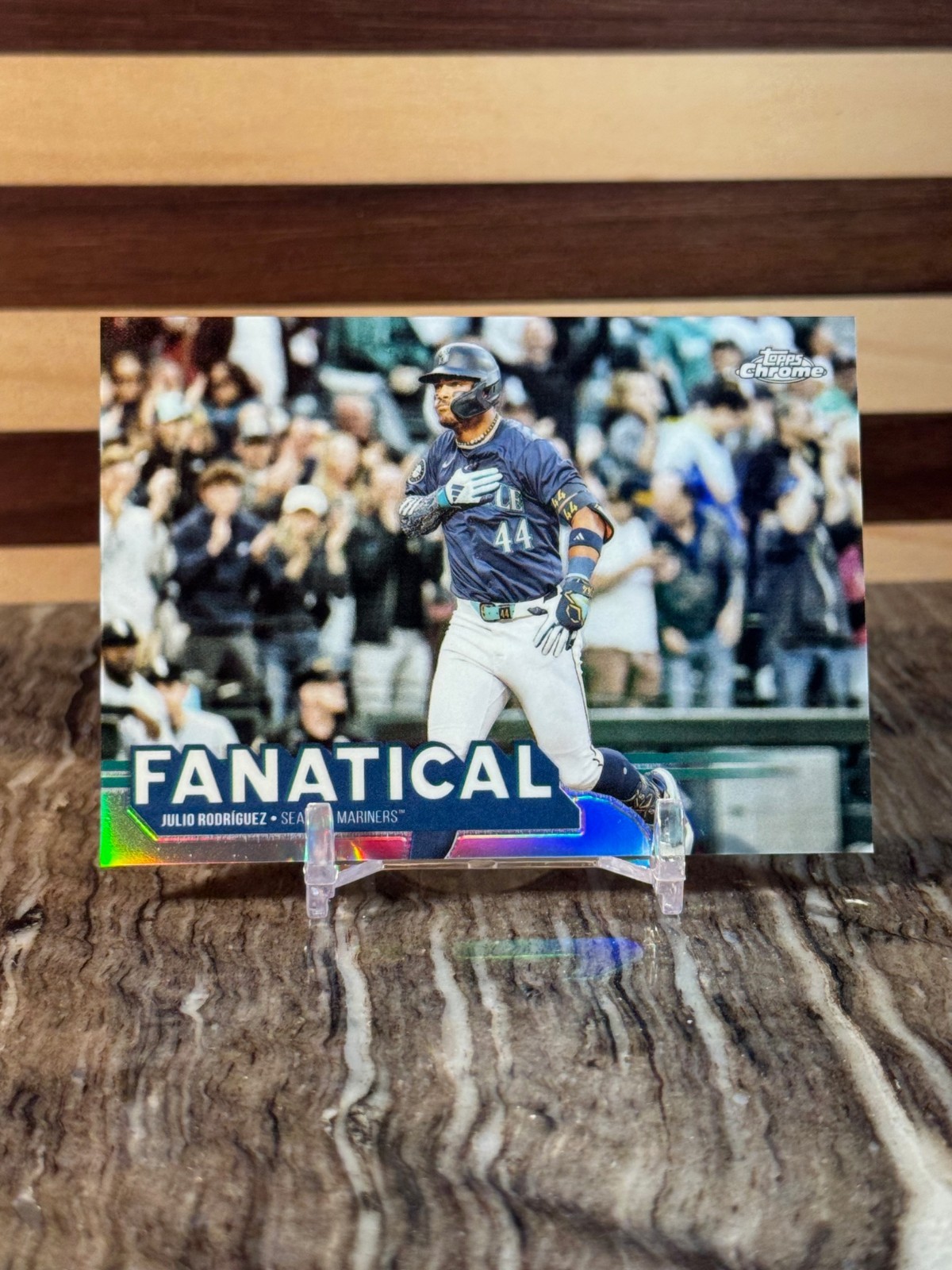 Julio Rodriguez 2025 Topps Chrome Baseball Fanatical #FAN-5 Seattle Mariners SSP