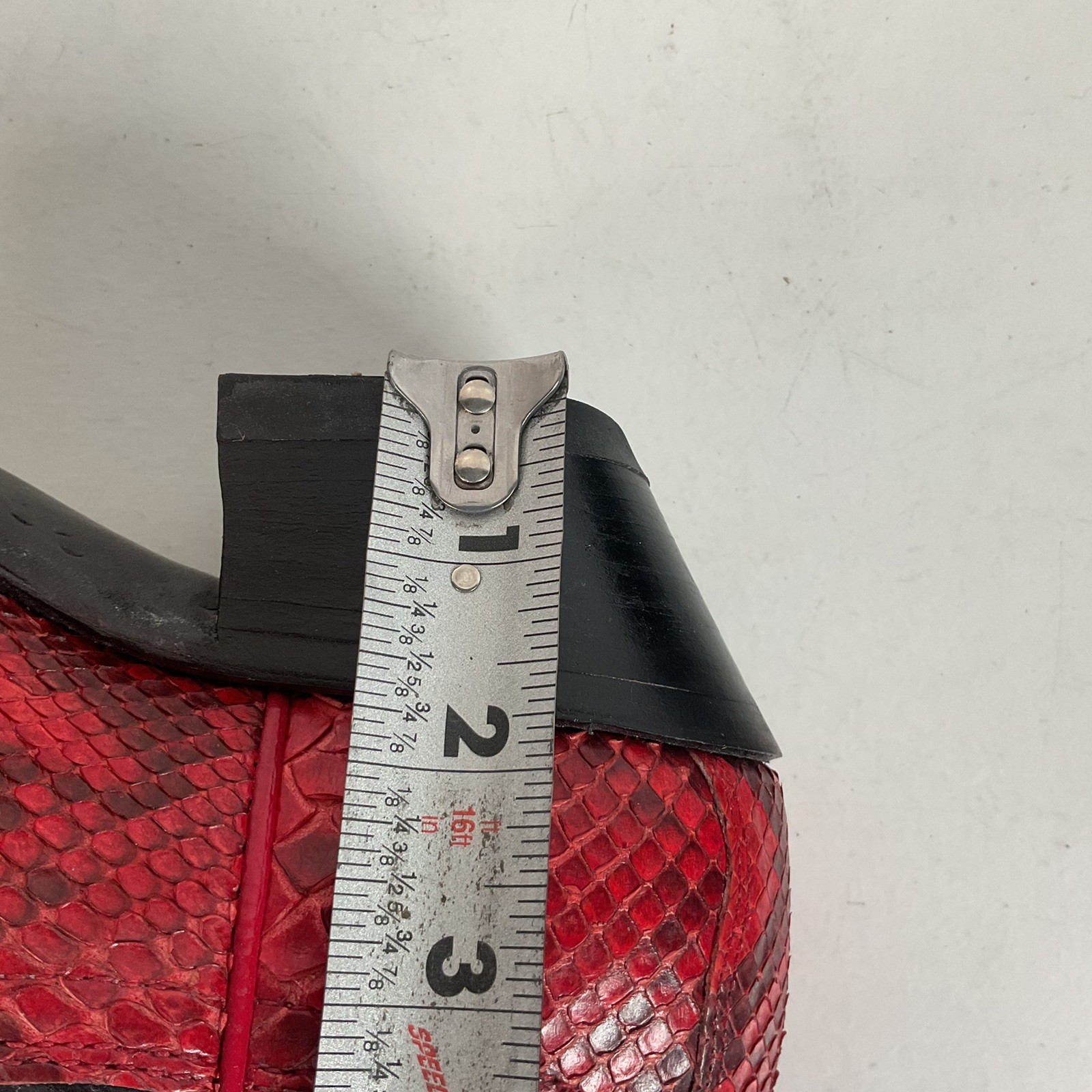 Vintage Dan Post Red Python Snakeskin Cowgirl Boo… - image 4