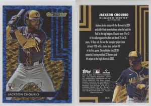 2024 Topps Update Topps Black Gold Blue Jackson Chourio #BG-25 Rookie RC