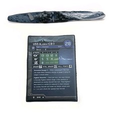 Axis Allies War at Sea FLANK SPEED USS Alaska CB I 11/40 With Card - New