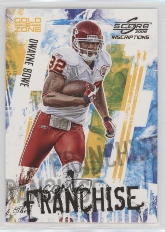 2009 Score Inscriptions The Franchise Gold Zone 29/50 Dwayne Bowe #20 13h2
