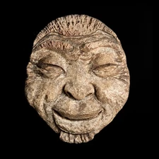 Inuit mask. Shaman mask. Eskimo tribal mask. Eskimos, Yakuts, Yupik, Chukchi.