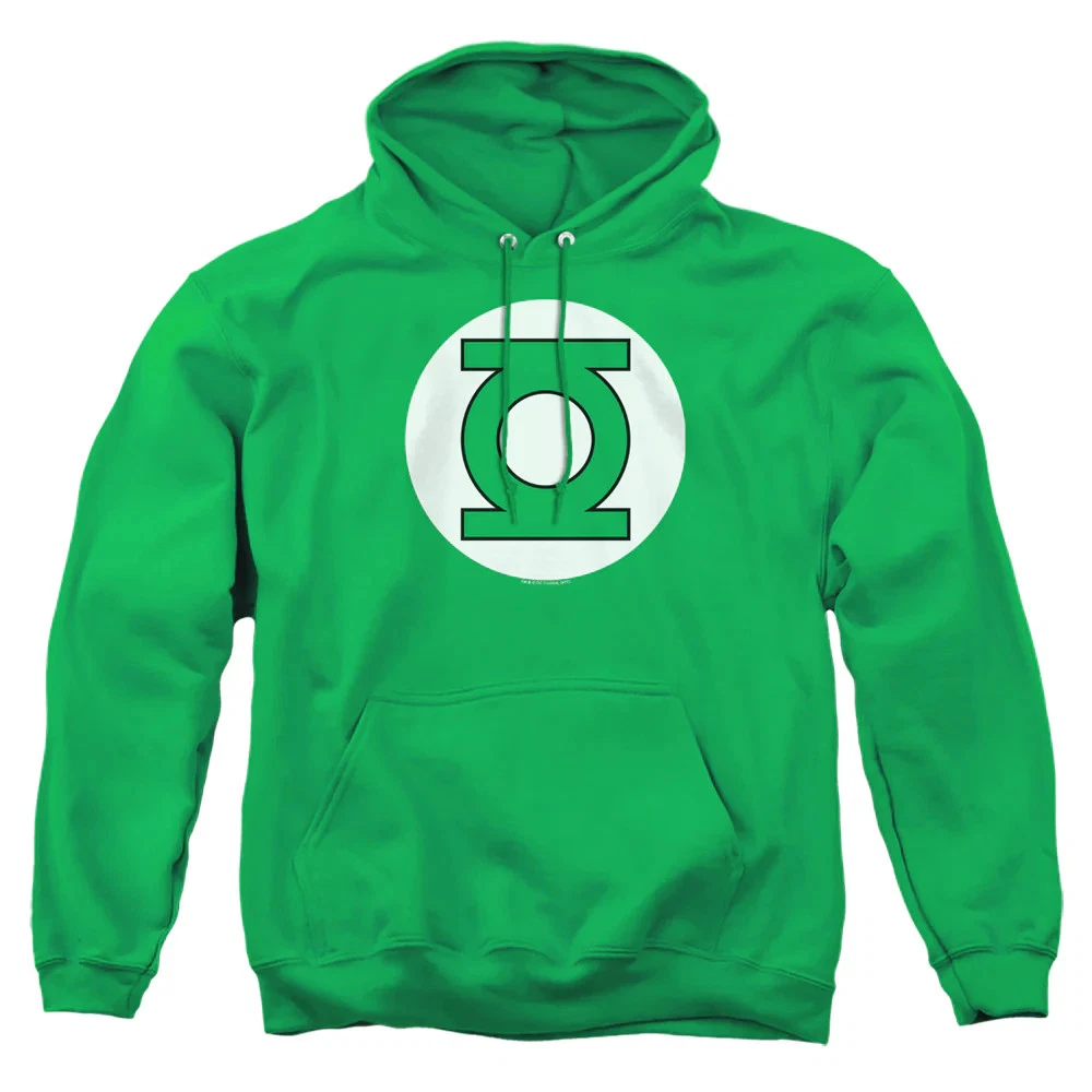 DC Green Lantern Logo Mens Hoodie Kelly Green