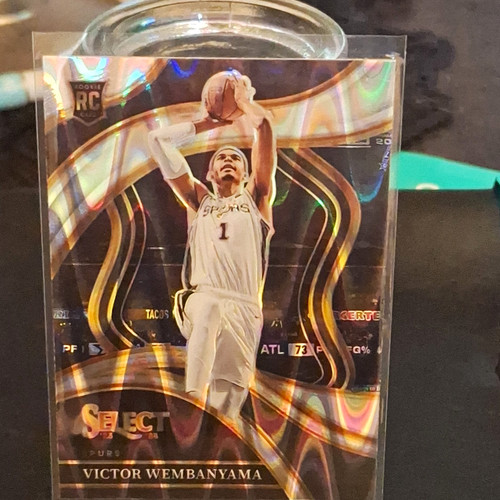 Panini 2023-24 Select Courtside Victor Wembanyama Tectonic Prizm #288 Spurs