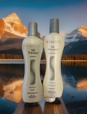 Biosilk Silk Therapy Duo Shampoo & Conditioner Treatment 7 Oz Each A34