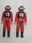 2x Vintage 1984 Star Wars Kenner ROTJ B-Wing Pilot Action Figure Lot