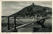 Ak Porta Westfalica an der Weser, Wittekindsberg mit Hängebrücke,... - 4770064