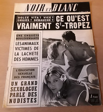 Journal Noir et Blanc 1069 1965 Saint Tropez Naturisme