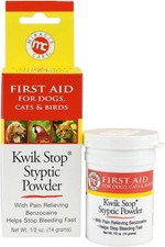 MiracleCare Kwik-Stop Stypic Powder for Minor Bleeding  0.5 oz Each - 12 Pack