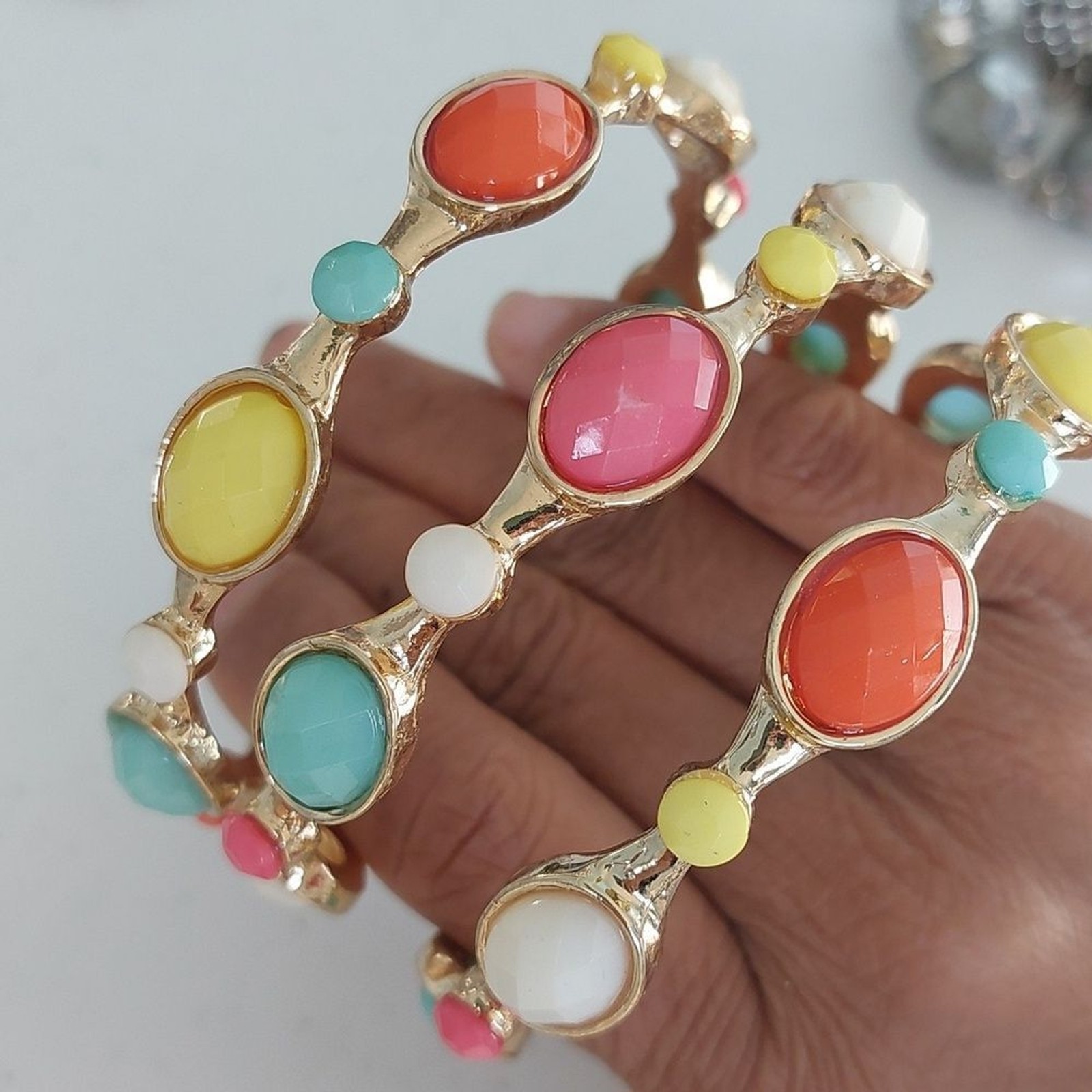 Set of 3 Stackable Bangle Bracelets - image 3