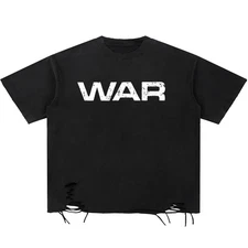 War Destroyed Distressed Vintage Shirt Streetwear Y2K