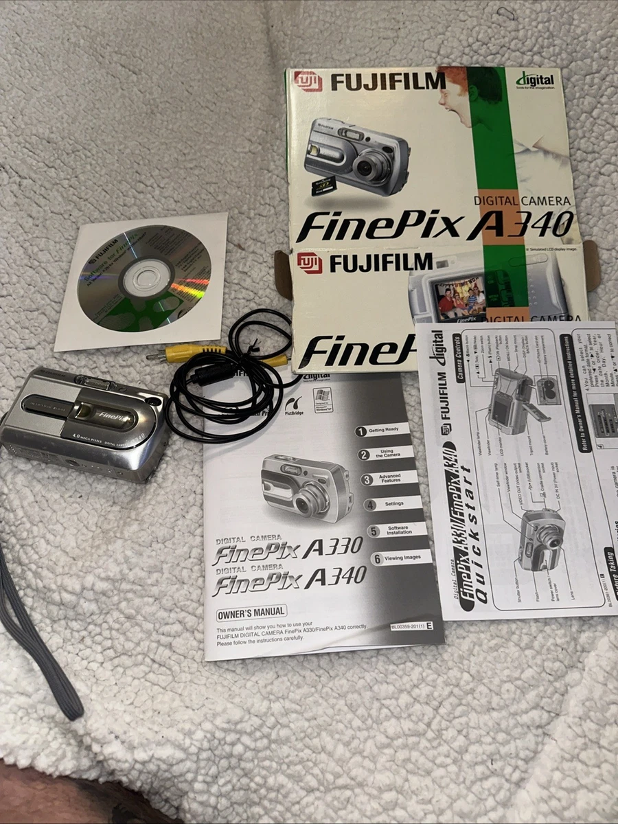 【動作確認済】FUJIFILM FinePix A340 箱付 付属品完備 動作確認済】FUJIFILM FinePix A340 箱付 付属品完備 動作確認済