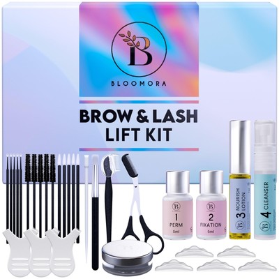 Lash Lift Kit & Eyebrow Lamination Kit, 2-in-1 Solution, At Home Brow Laminat...