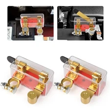 12V/24V Battery Disconnect Switch Power Kill Cut Off w/ Cover for Car RV Boat