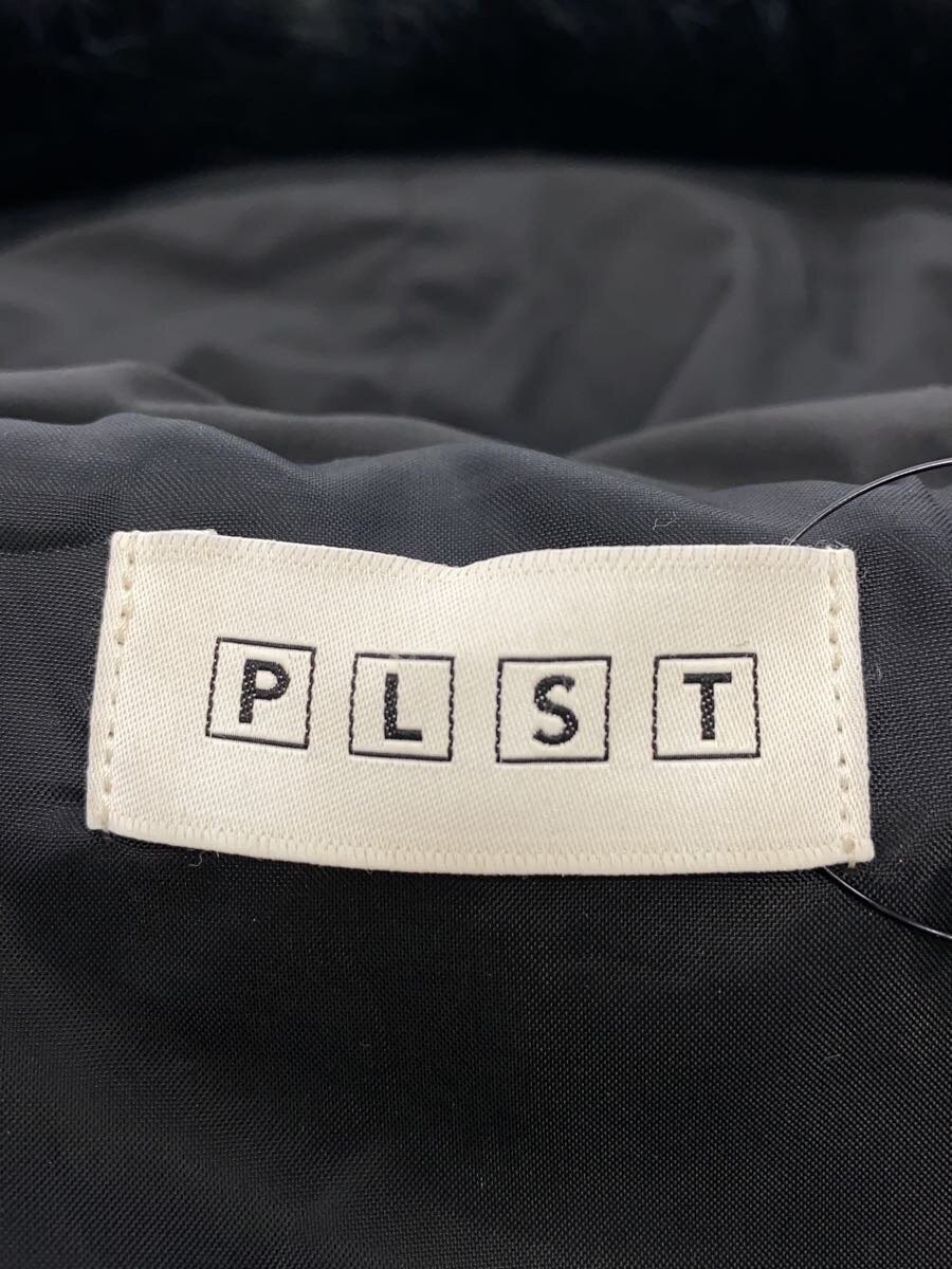 PLST Long Down Jacket, Size L, Polyester, Black, … - image 3